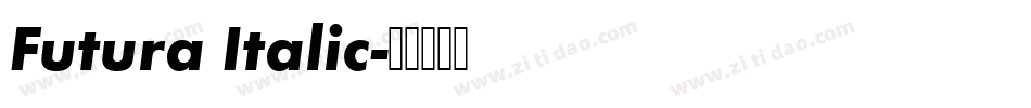 Futura Italic字体转换